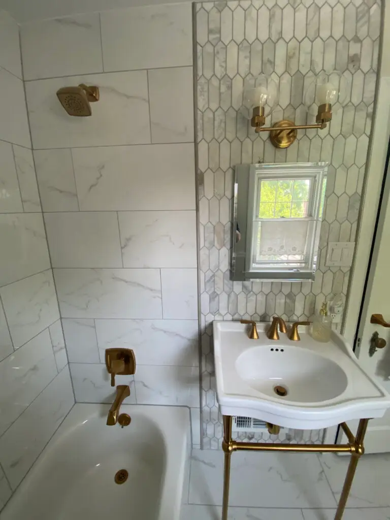 Gans Bathroom Remodel new fixtures