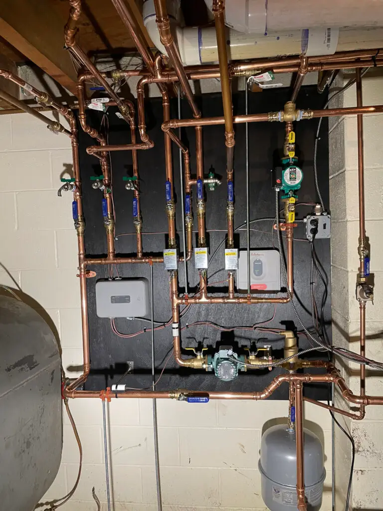 New Heating Unit Copper Piping